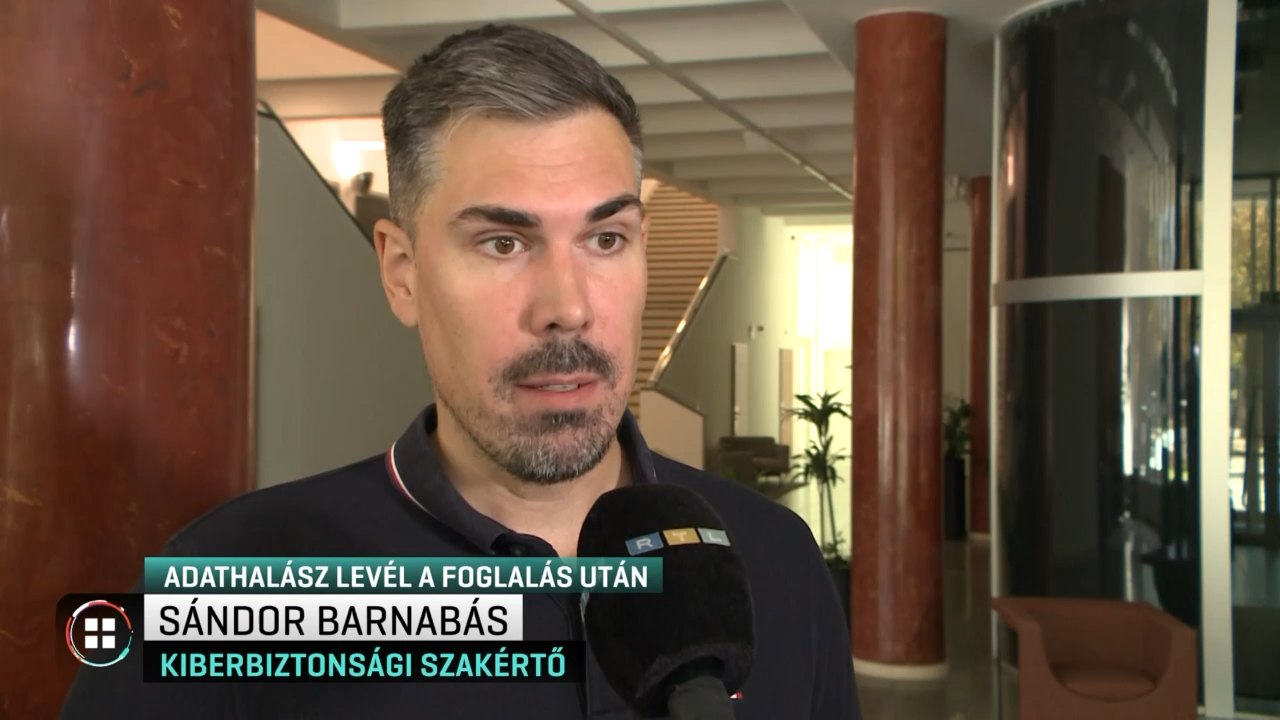 Szobát foglalt az RTL riportere egy szállodában, majd jött az adathalász üzenet (RTL Híradó). Image: RTL Híradó